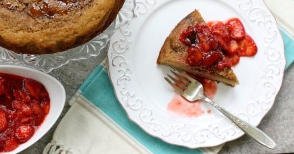 Sweet Cornbread Cake Recipe with Summer Berries