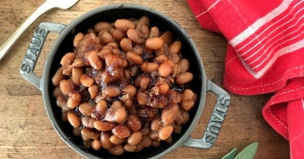 Apple Sage Baked Beans | Comfort Food with a Twist