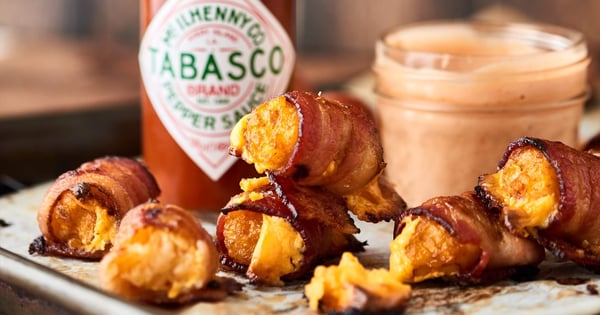 BACON WRAPPED TATER TOTS