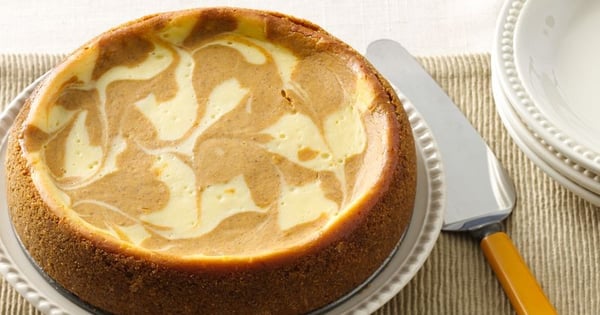 Slow-Cooker Pumpkin Swirl Cheesecake