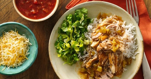 Slow-Cooker Mexican Pork Burrito Bowls