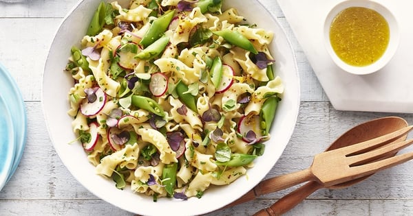 Roasted Garlic Pasta Salad with Fresh Herbs