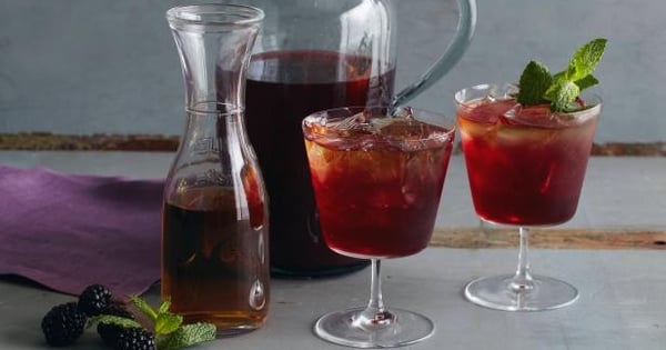 Blackberry-Bourbon Iced Tea