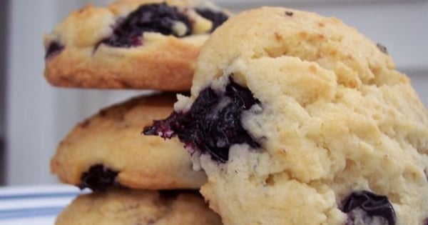 Blueberry Drop Cookies