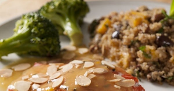 Citrus-Almond Salmon