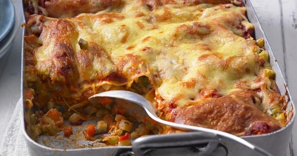 Beefed-Up Vegetable Lasagna