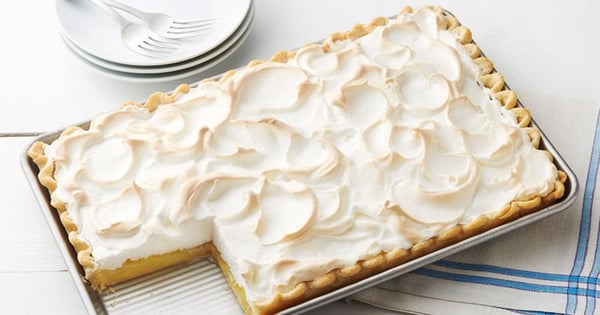 Lemon Meringue Slab Pie