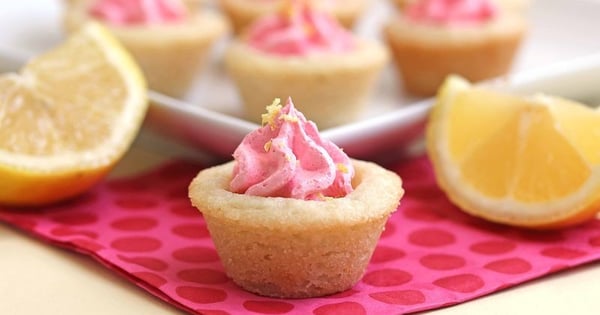 Strawberry-Lemon Cookie Cups