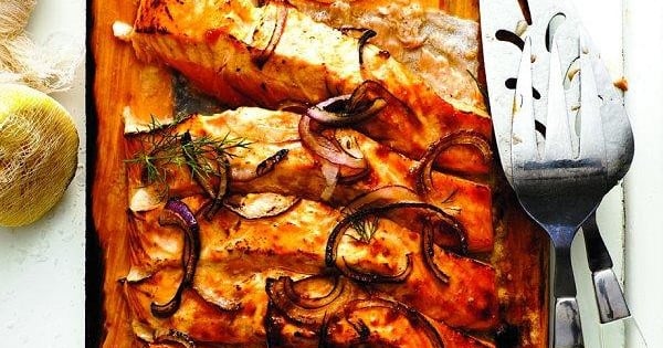 Cedar-plank salmon