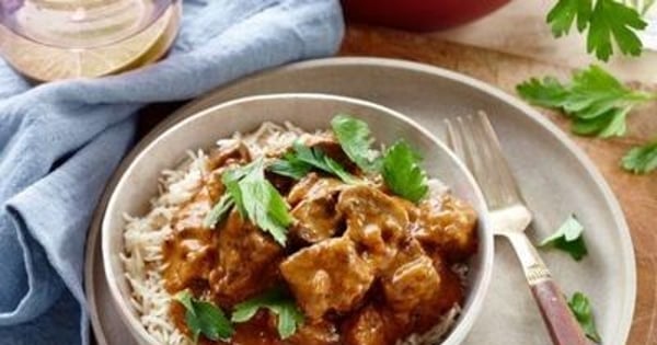 Beef Stroganoff in the Slow Cooker