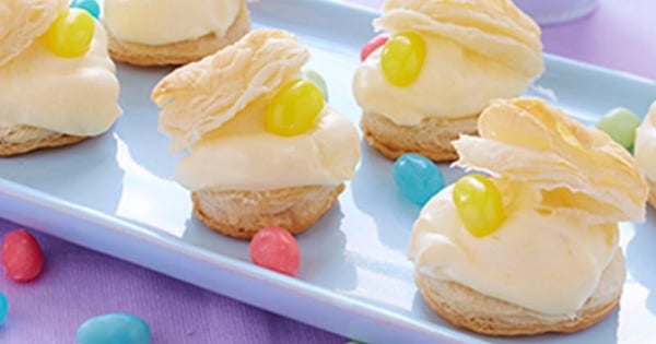 Robin’s Egg Lemon Cream Puffs