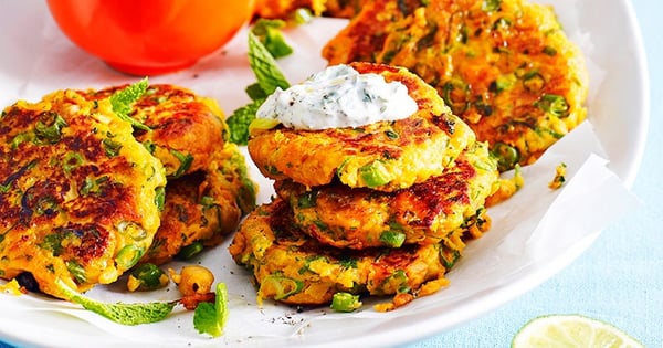 Sweet potato and chickpea patties