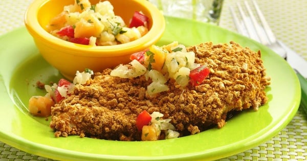 Caribbean Chicken And Pineapple Salsa