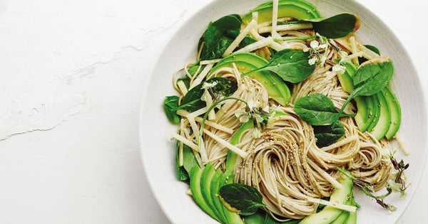 Spicy Tahini and Avocado Soba