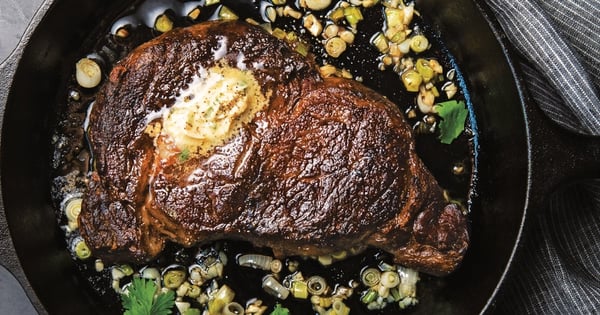 Pan-Seared Ribeye with Miso Butter