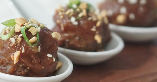 Asian Hoisin Apple Cocktail All-Bran* Meatball Appetizer