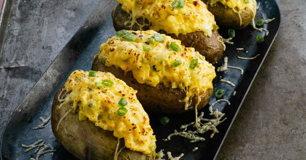 Spicy Smoked Gouda Twice-Baked Potatoes