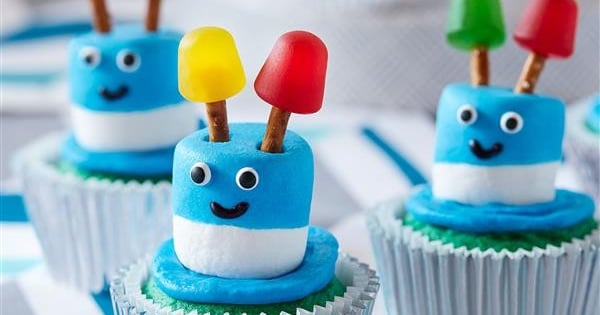 Zany Robot Cupcakes