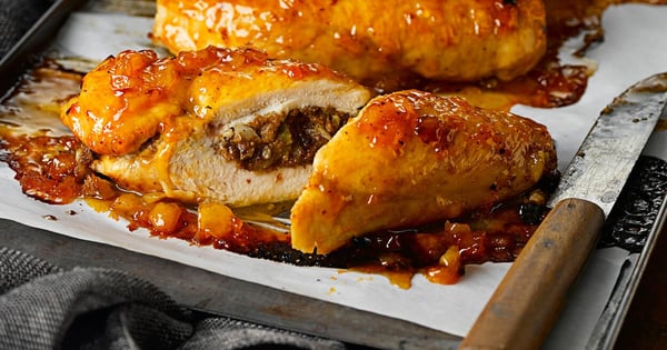 Apricot Chicken Roulade