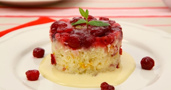 Jewelled Cranberry Puddings with Eggnog Custard Sauce CBC Best Recipes Ever