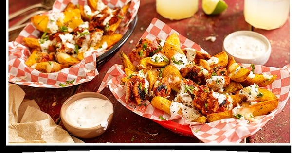 Summer Fresh Tzatziki Mozzarella McCain® Spicy Wedges & Ribs