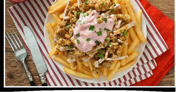 Leftover Turkey Superfries® With Stuffing And Cranberry