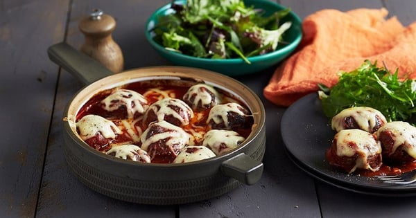 Baked Lamb & Oregano Meatballs