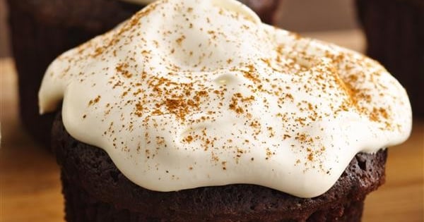 Chai Brownie Cupcakes with Creamy Froth