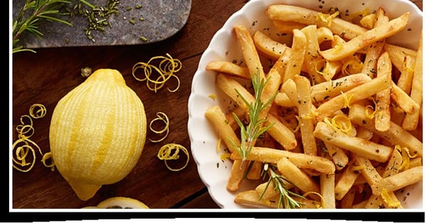 Rosemary Fries With Zested Lemon
