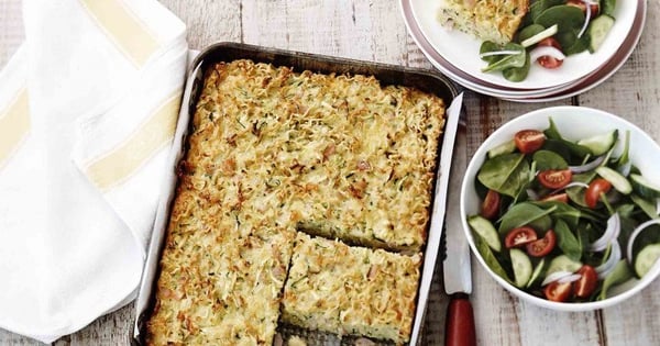 Noodle & Zucchini Slice