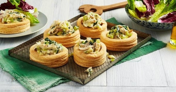 Open Chicken & Leek Pies