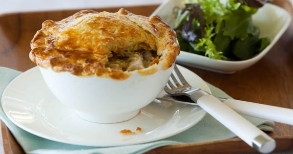 Chicken, Mushroom & Asparagus Pies