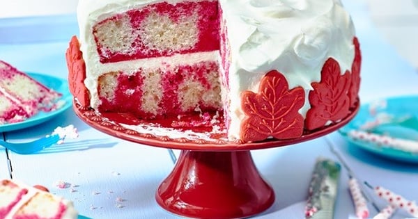 Red & White Poke Cake