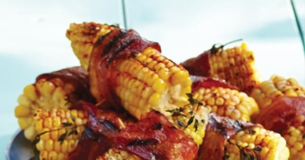 Bacon-Wrapped Barbecued Corn