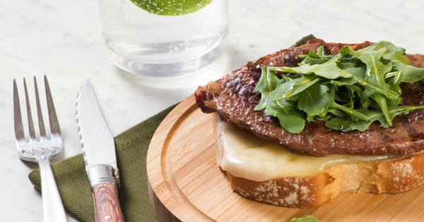 Open Faced Veal Sandwich