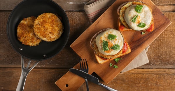 Open-Face Eggplant Parmesan