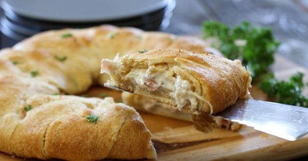 Chicken Cordon Bleu Crescent Ring