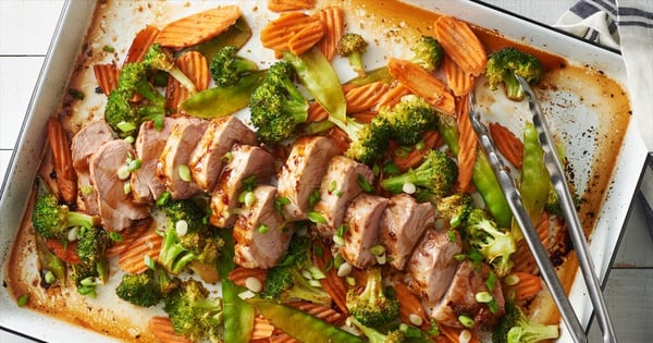 Sheet-Pan Teriyaki Pork and Vegetables