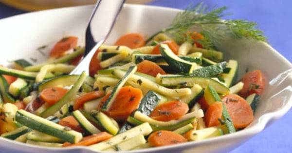 Carrots and Zucchini with Herbs