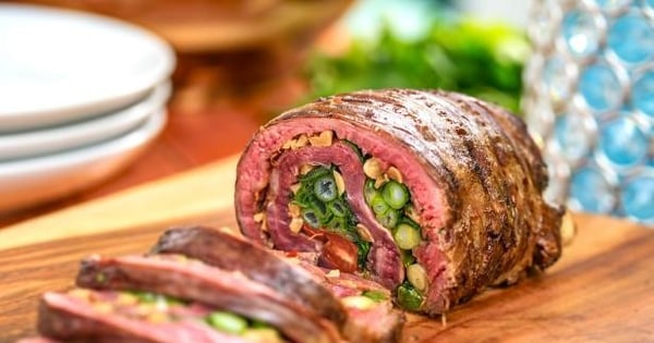 Grilled Thai Curry Beef Roll