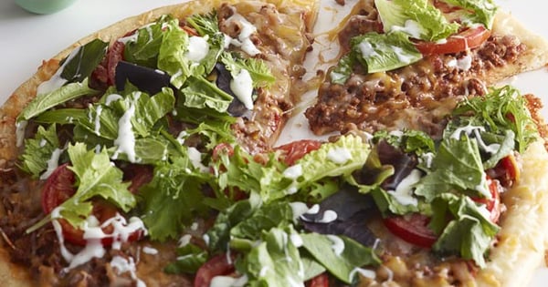 Salad-Topped Taco Pizza
