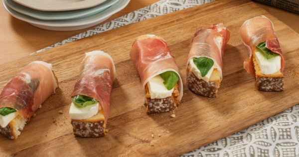 Prosciutto-Wrapped Toasts