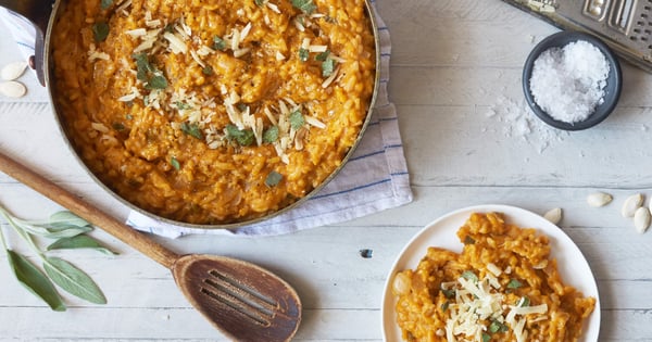 Sage Butter And Pumpkin Risotto