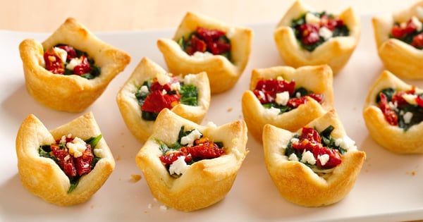 Spinach Artichoke and Feta Bites