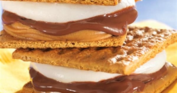 Microwave Peanut Butter S'Mores