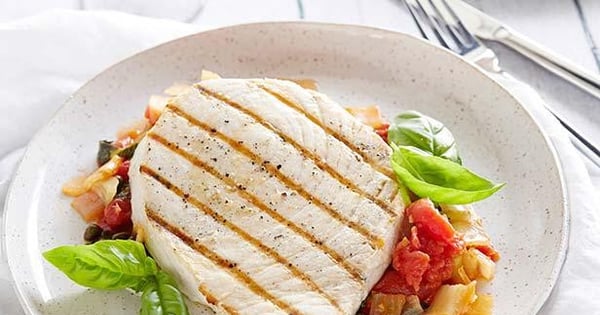 Swordfish with Tomatoes and Capers