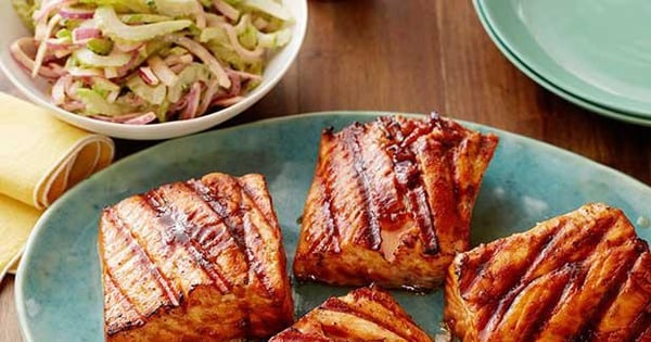 Sweet and Spicy Grilled Salmon