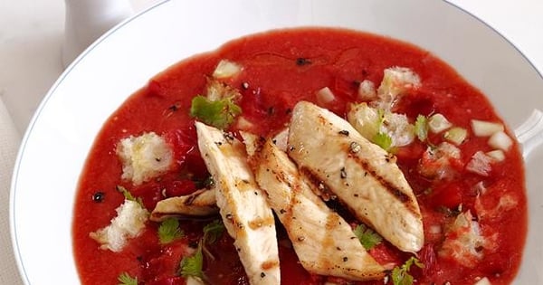 Gazpacho With Lime Chicken