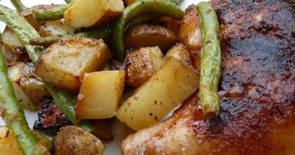 Greek Lemon Chicken and Potato Bake