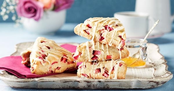 Rhubarb Scones